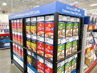 Gift cards at Sam's Club