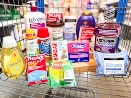 shopping cart with products