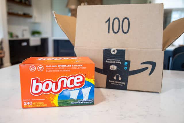 Bounce Dryer Sheets, as Low as $8.54 on Amazon card image