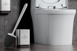 a toilet brush set