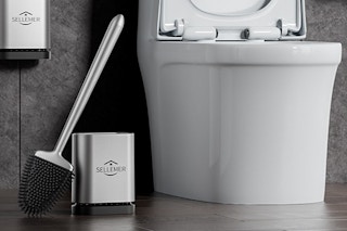 a toilet brush set