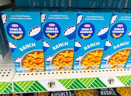 kraft ranch mac and cheese on dollar tree shelf