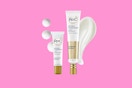roc retinol on a pink background