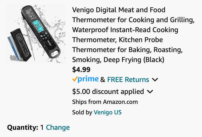 Amazon digital meat thermometer 2204 2