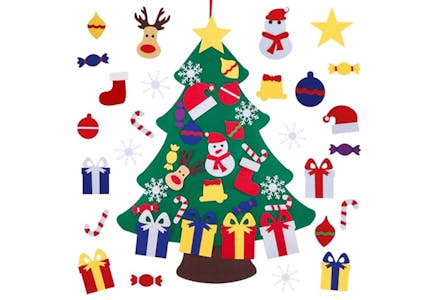 DIY Felt Christmas Tree Set