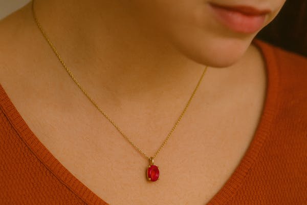 0.95-Carat Birthstone Necklace, Only $20 (Reg. $200)