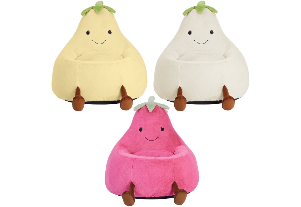 Eggplant Kids' Bean Bag Chair