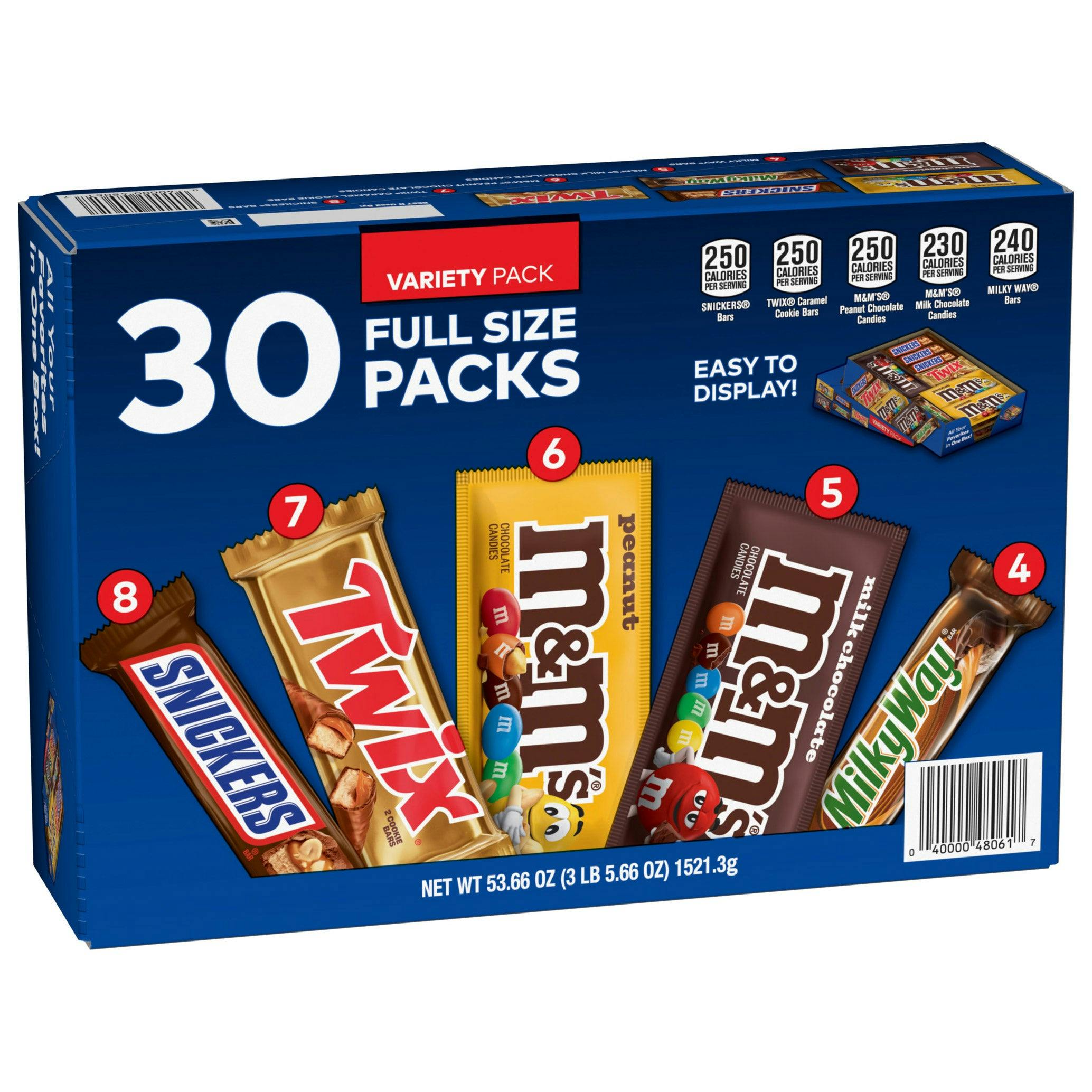 Mars M&M's & Snickers 30-Pack