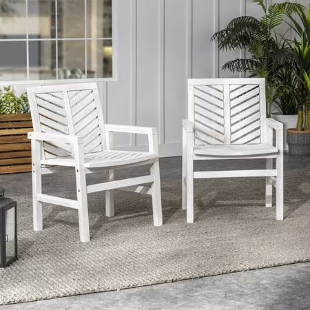 Slatted Outdoor Patio Chair