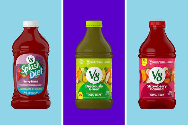V8 Juice, Starting at $1.30 on Amazon card image