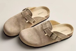 Sonoma Goods For Life Women's Suede Clogs, $28.74 at Kohl's card image