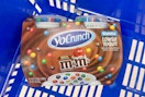 dannon yocrunch yogurt multipack in walmart hand basket