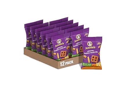 2 Annie's Organic Cheddar Snack Mixes 12-Pack
