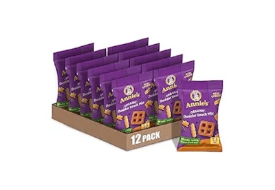 2 Annie's Organic Cheddar Snack Mixes 12-Pack