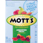 4 Mott's Fruit Snack Packs
