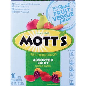4 Mott's Fruit Snack Packs