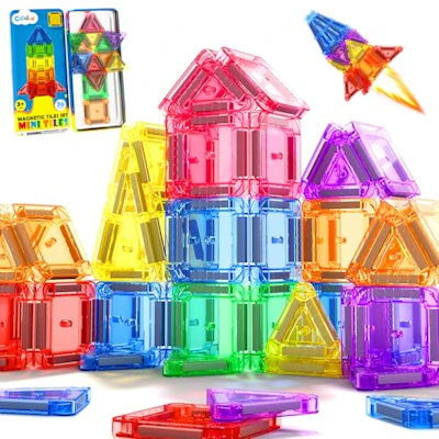 Magnetic Tiles Travel Set, 36 ct