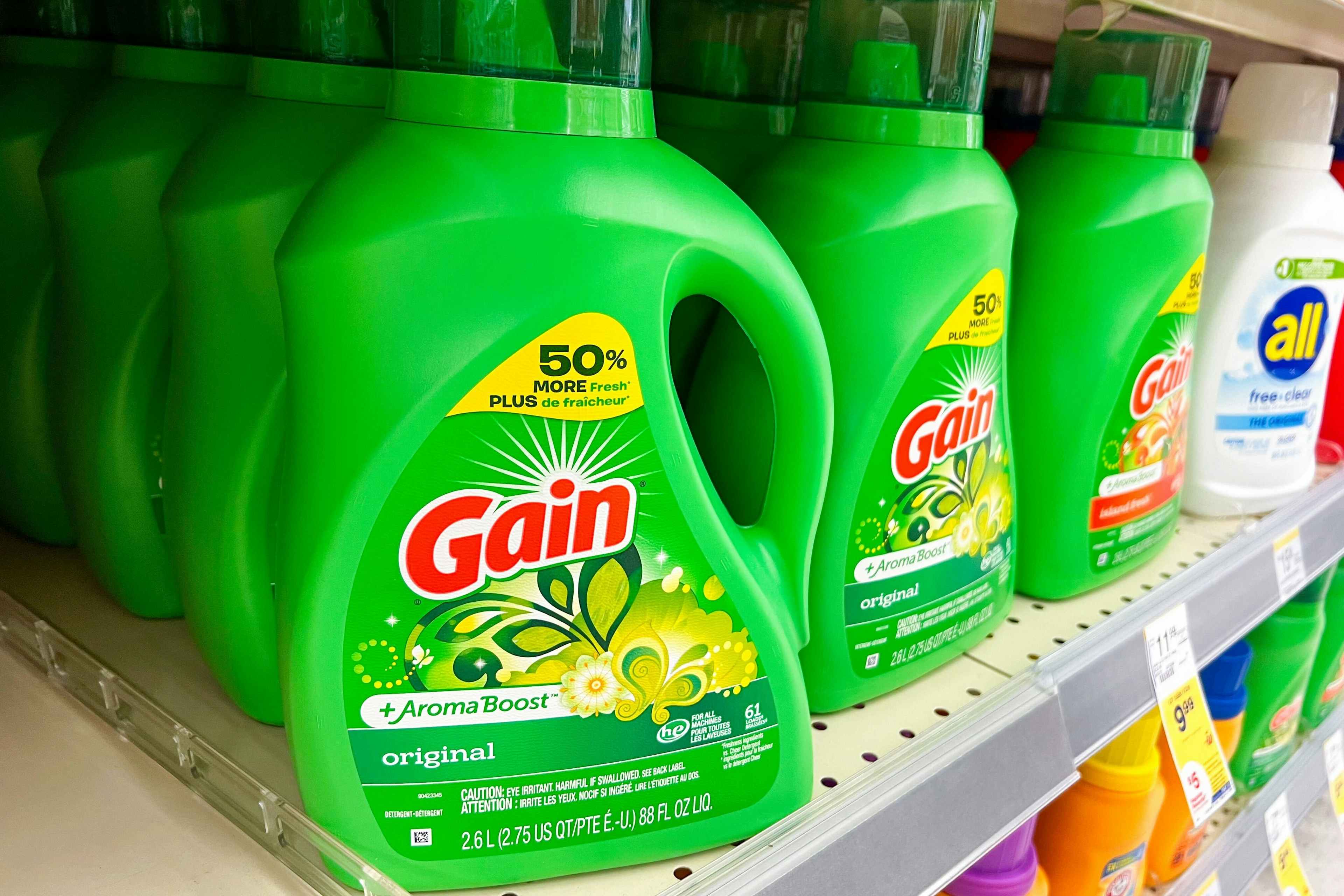 gain liquid laundry detergent walgreens
