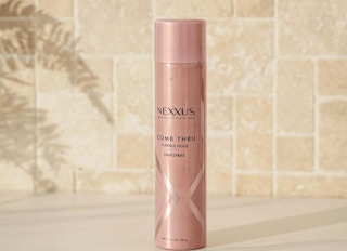 a pink can of hairspray