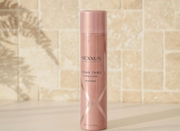 a pink can of hairspray