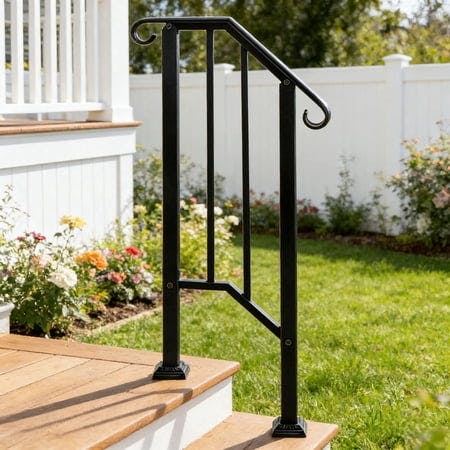 Outdoor Iron Staircase Handrail