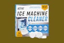 a box of active ice machine cleaner