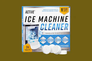 a box of active ice machine cleaner