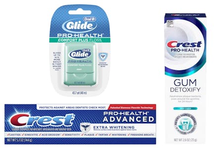 2 Crest Toothpastes + 1 Oral-B Floss