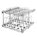 2-Tier Kitchen Cabinet Pullout Organizer