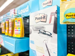 post-it display at staples