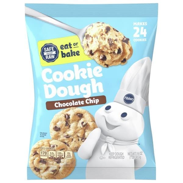 2 Pillsbury Cookie Dough Packs