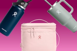 Hydro Flash water bottle, tumbler, and lunchbag