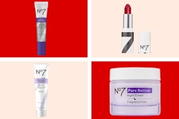 collage with no7 skin and cosmetic products