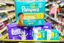pampers and luvs products in dollar general shopping cart