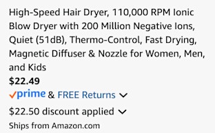 cart hair dryer