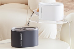 pet water fountain on tables