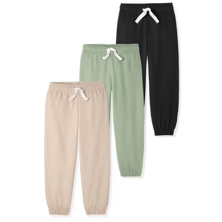 Kids' French Terry Joggers 3-Pack