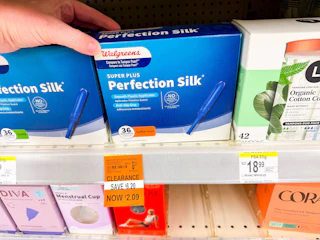 store brand tampons walgreens clearance