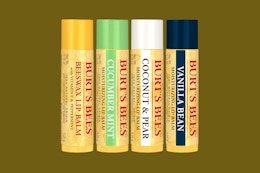 Burt's Bees Lip Balm 4-Pack, as Low as $4.19 on Amazon card image