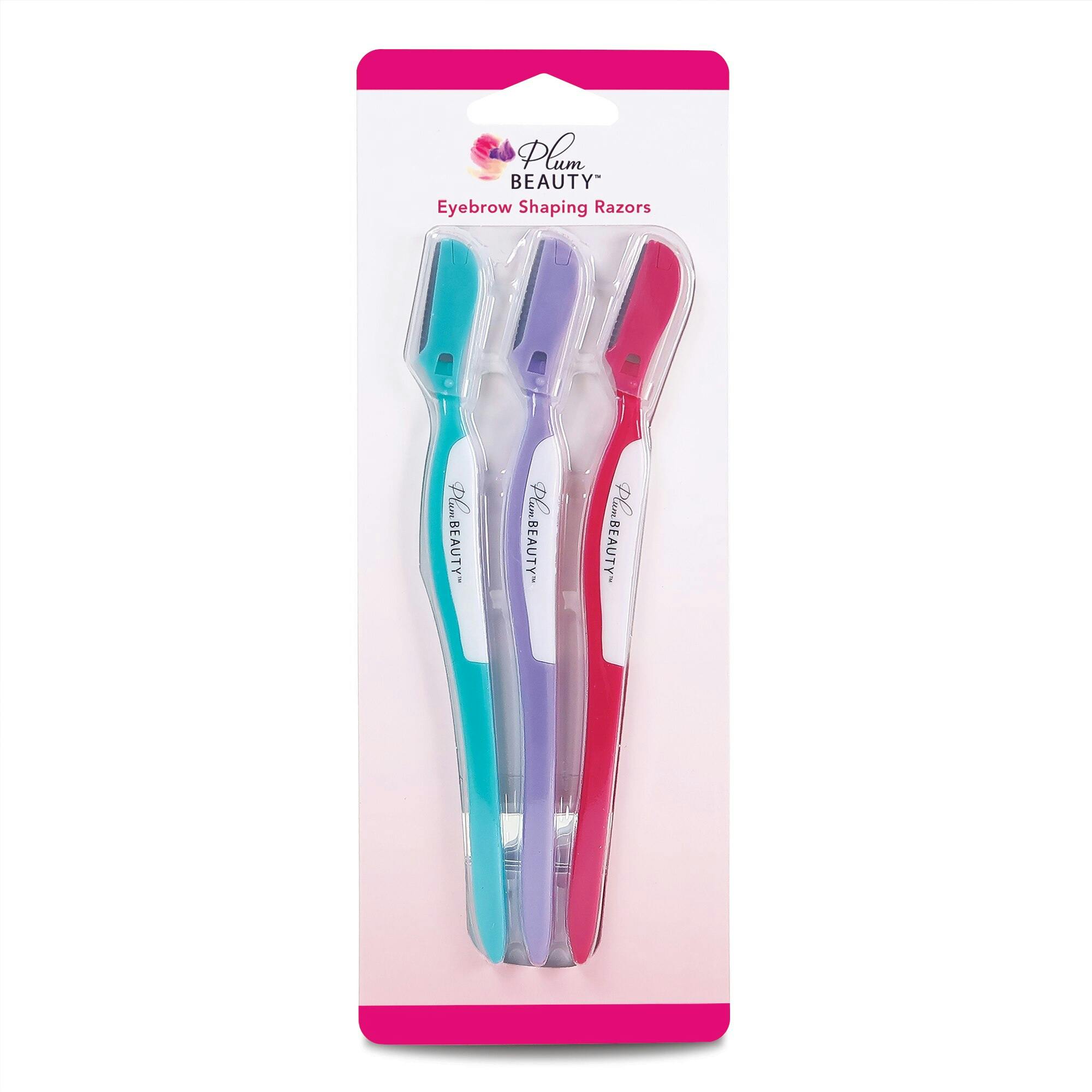 2 Plum Beauty Eyebrow Razor Packs