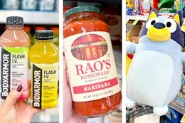 body armor, raos, squishmallows in collage