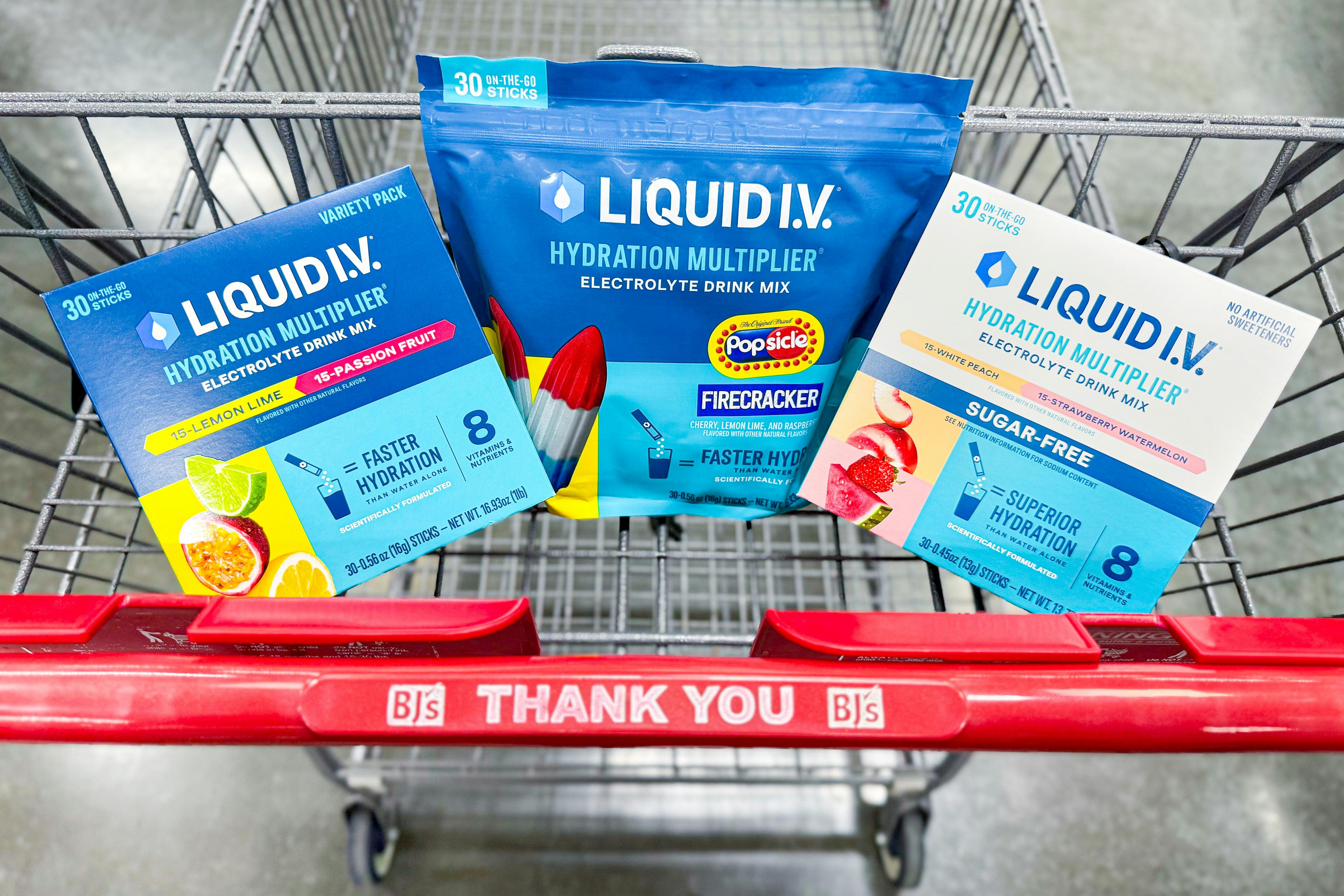 liquid iv in bjs shopping cart