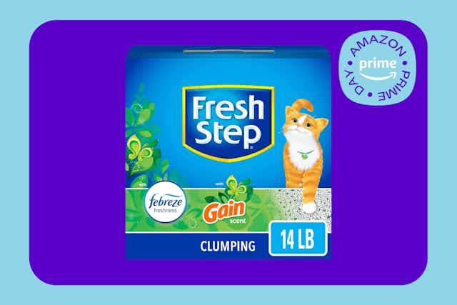Fresh Step 14-Pound Clumping Cat Litter, Just $4.40 on Amazon card image