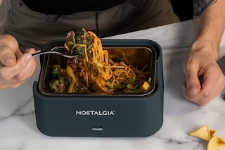 The Home Depot Nostalgia portable heated lunch box
