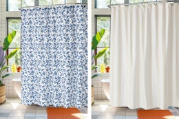 walmart mainstays shower curtain set collage