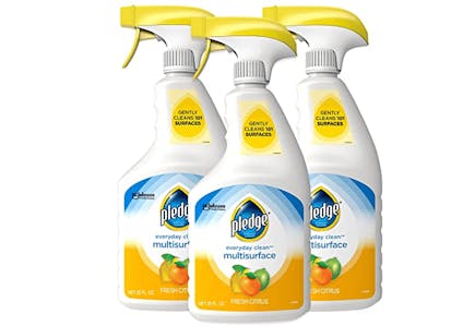 2 Pledge Cleaner Spray 3-Packs