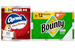 1 Bounty + 1 Charmin
