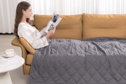 This Queen-Size Weighted Blanket Is on Sale for Only $30 at Walmart card image