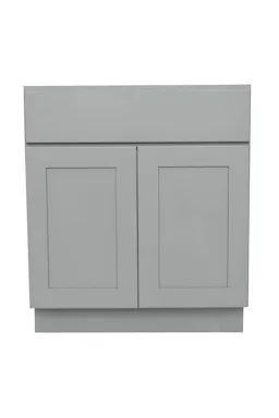 Gray Painted Sink Base Cabinet