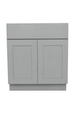Gray Painted Sink Base Cabinet
